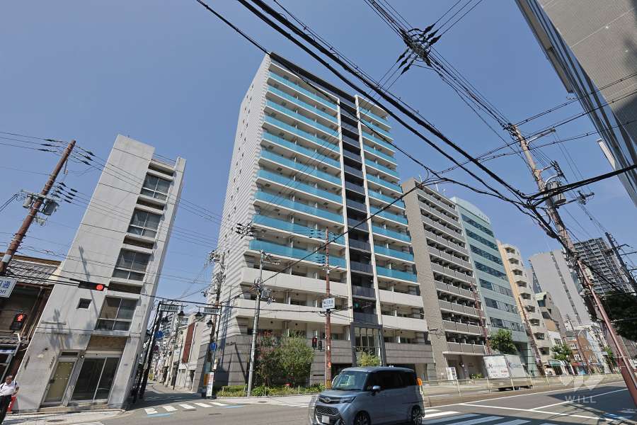 ブランズ大阪福島の外観（南東側から）