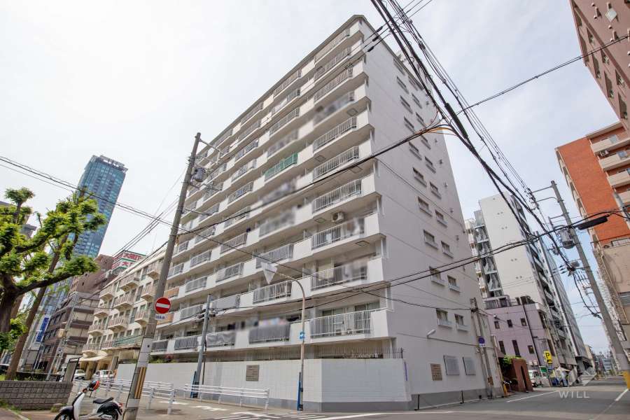 西梅田ダイヤモンドマンションの外観（南東側から）