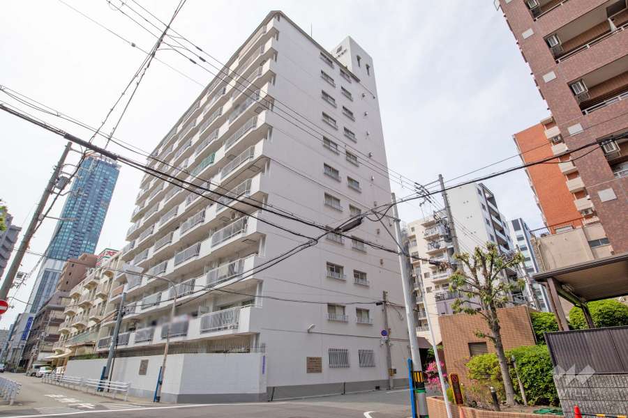西梅田ダイヤモンドマンションの外観（南東側から）