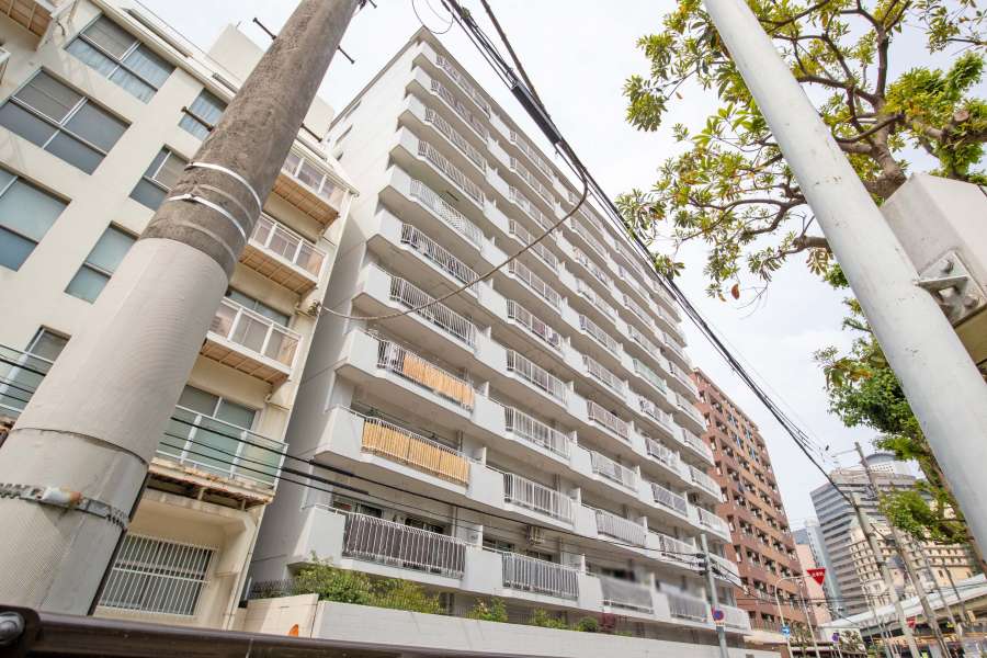 西梅田ダイヤモンドマンションの外観（南側から）