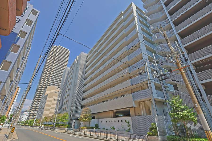 堂島川シティハウスの外観（西側から）