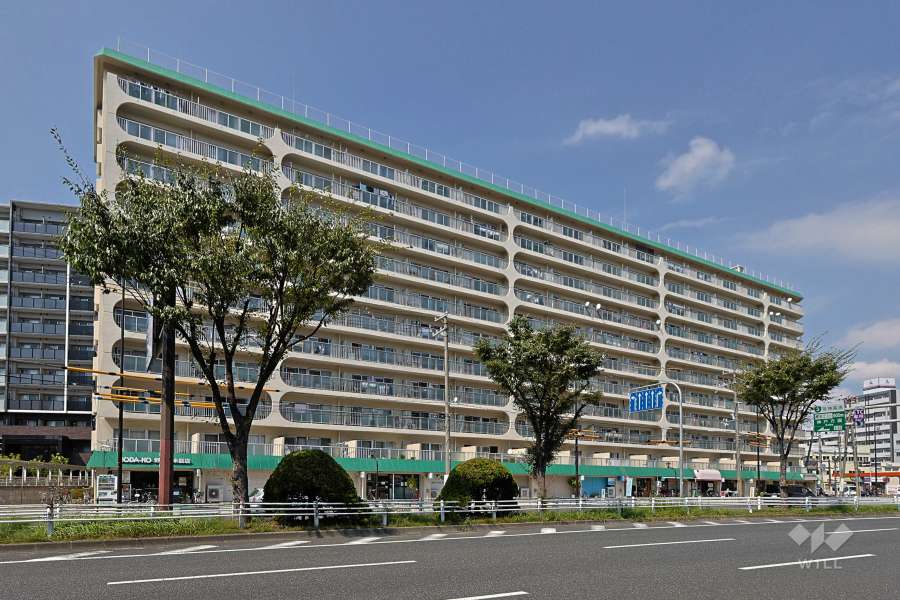野田パークマンションの外観（南西側から）