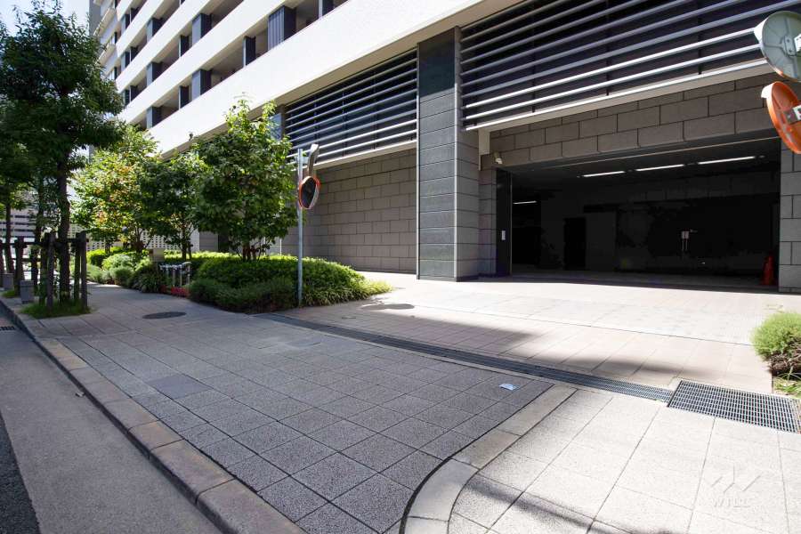 駐車場の出入口