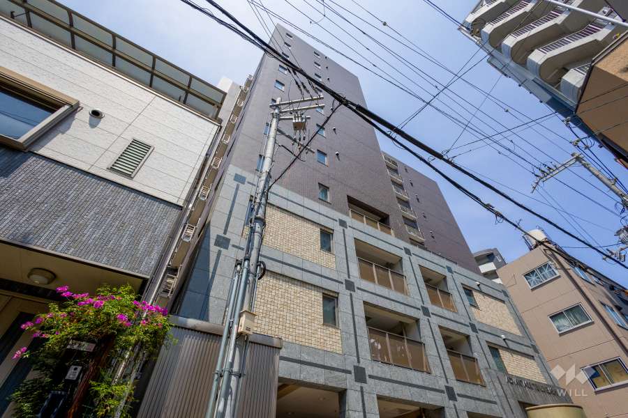 アドバンテージ天神橋の外観（南西側から）