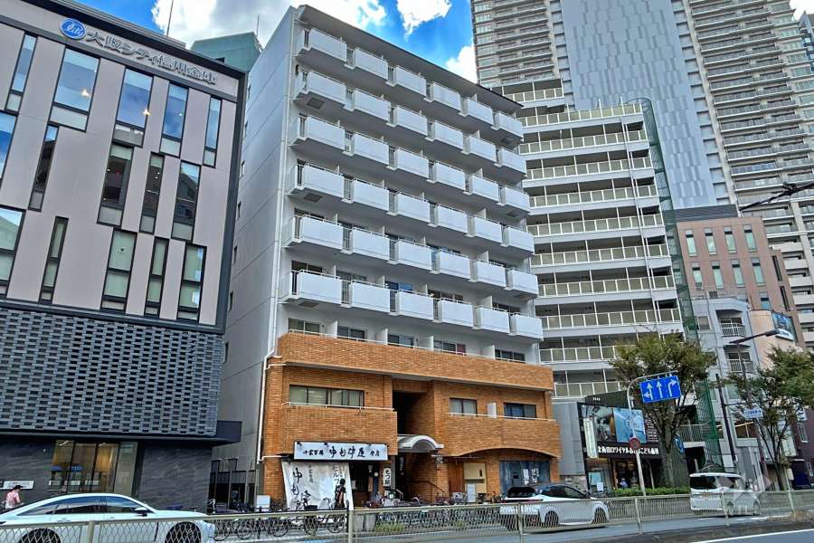 アベニュー中津の外観（北側から）