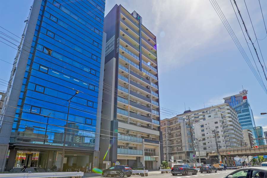 エステムプラザ梅田中崎町３ツインマークス-ノースレジデンス外観（北東側から）