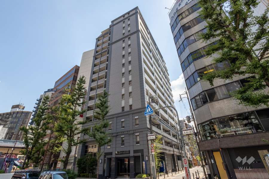 エスリード御堂筋梅田の外観（南西側から）