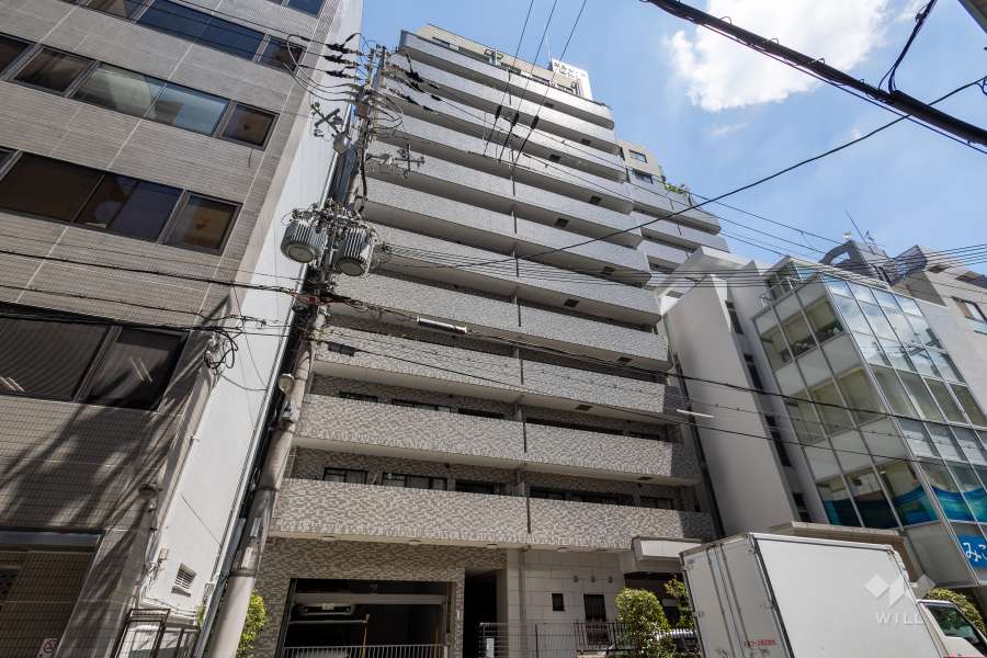 エスリード西天満の外観（南西側から）