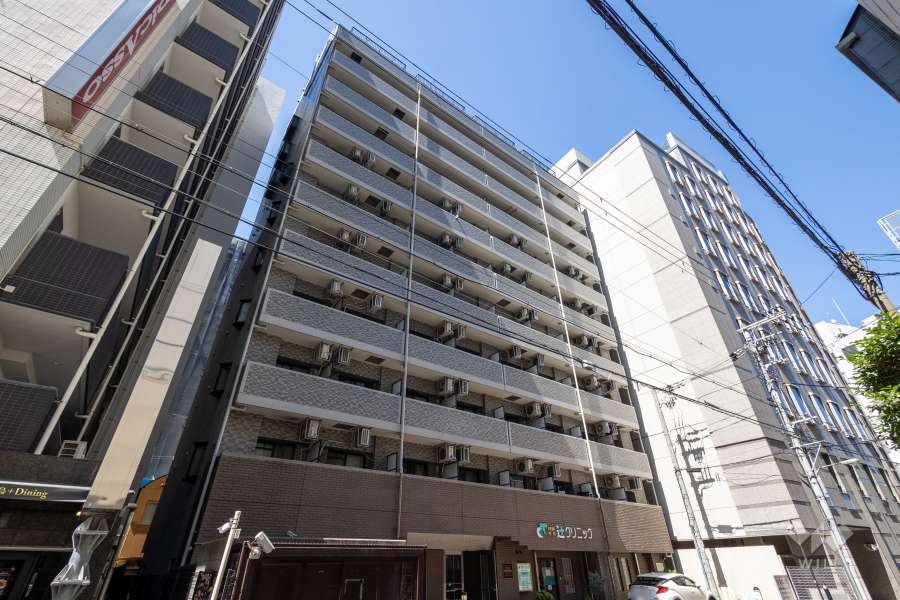 エスリード堂島の外観（南西側から）