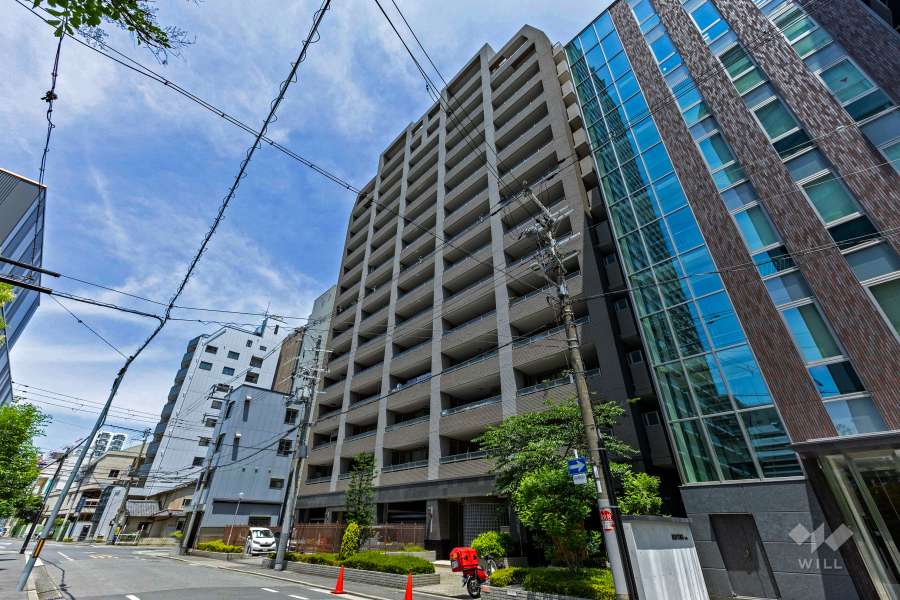 グランコート東天満の外観（南西側から）