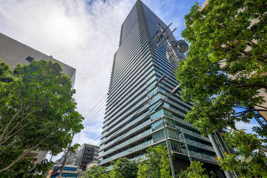 グランドメゾン新梅田タワーTHE-CLUB-RESIDENCEの外観（南東側から）