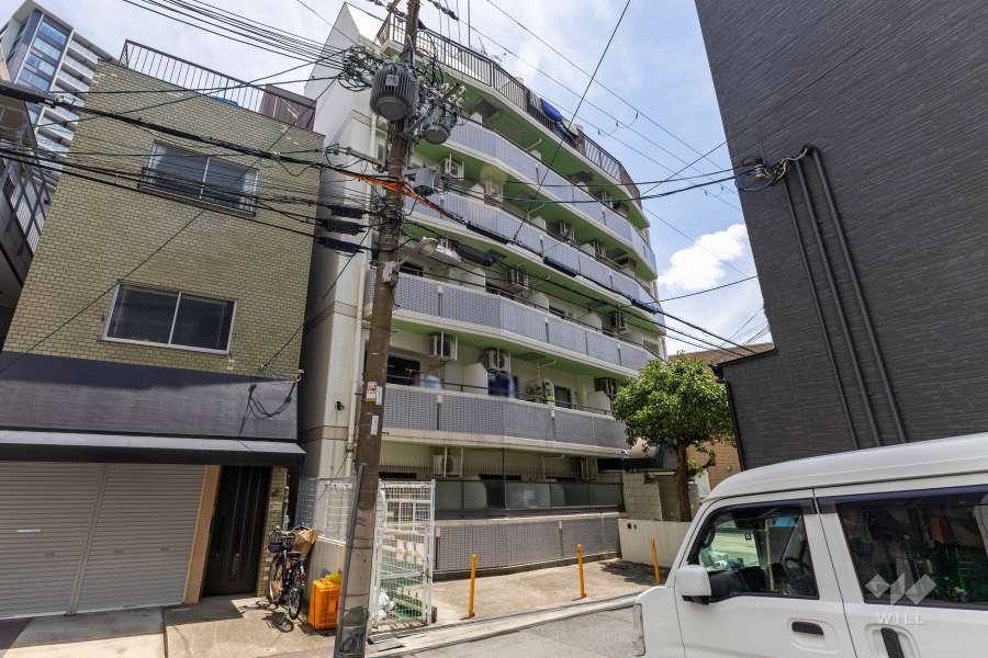 グランピア天神橋の外観（南西側から）