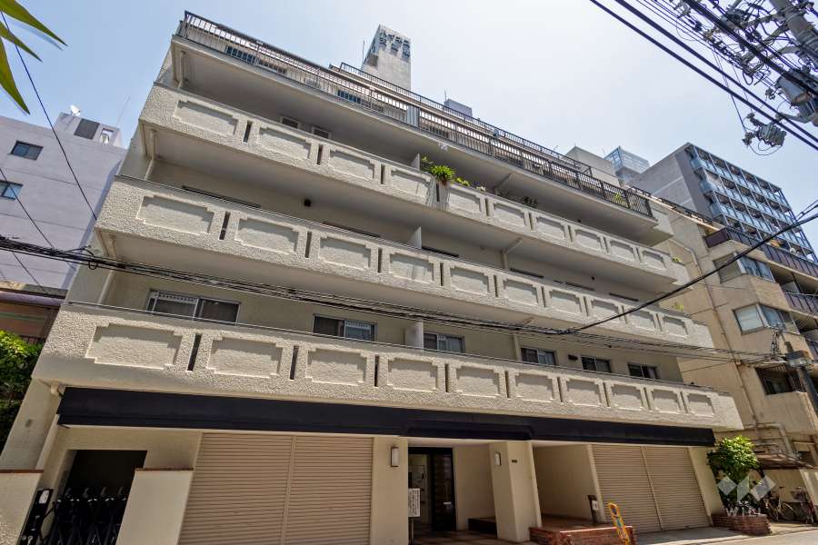 グリーンコーポ天満橋の外観（北西側から）