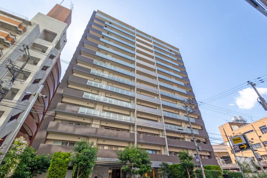 クレヴィア扇町公園の外観（南東側から）