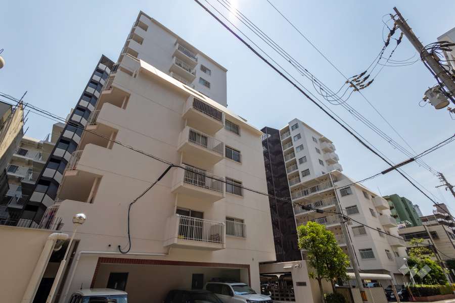 コープ野村天満橋の外観（北東側から）