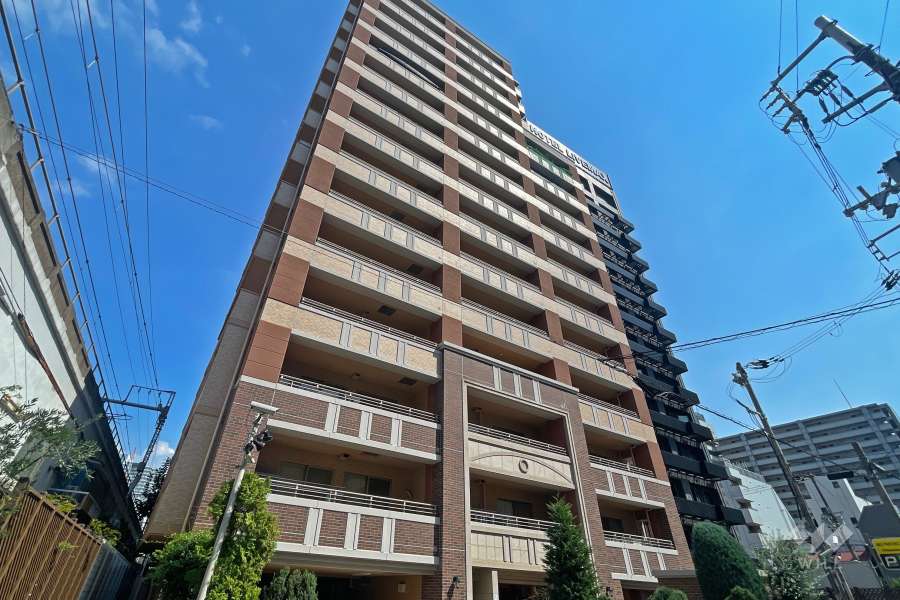 サンクタス梅田扇町パークの外観（北西側から）