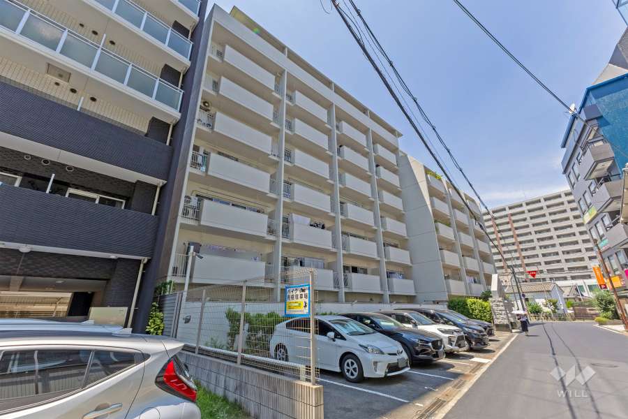 サンハイム中津の外観（南東側から）