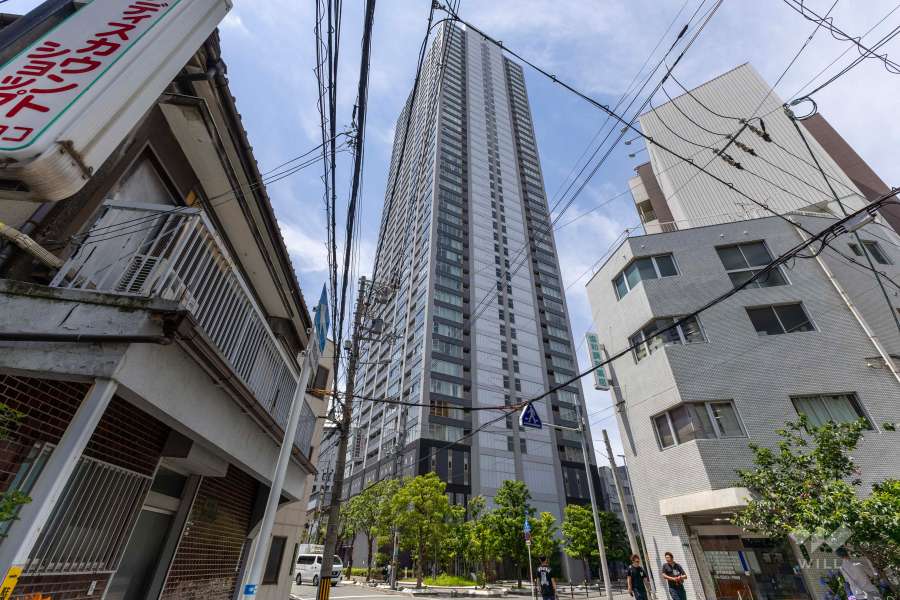 ジオタワー天六の外観（北東側から）