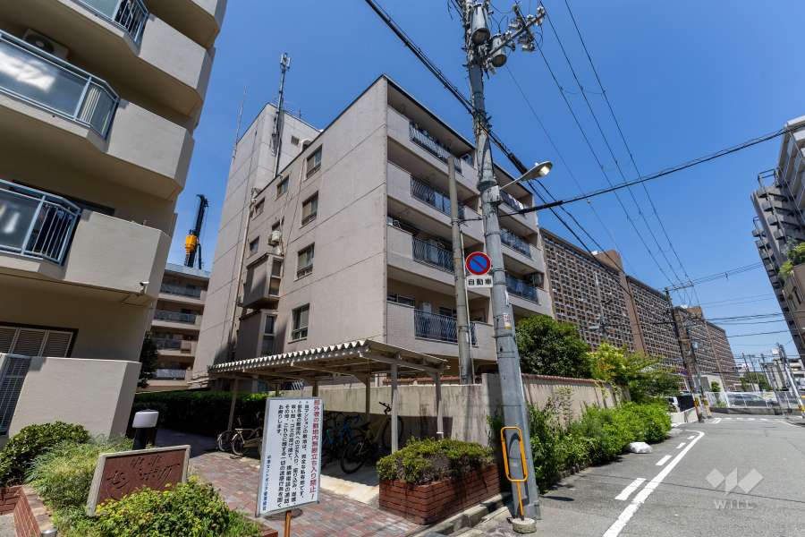 シャルム中津の外観（南西側から）