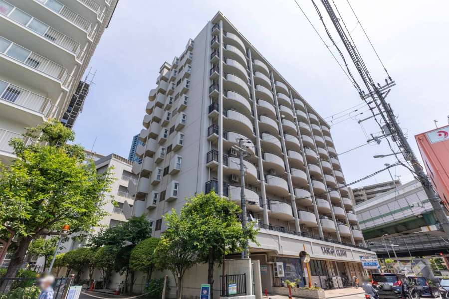 ストークマンション天満の外観（南西側から）