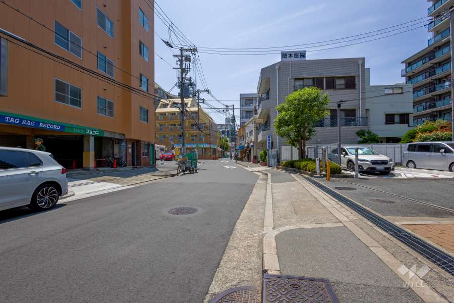 敷地南側の前面道路　