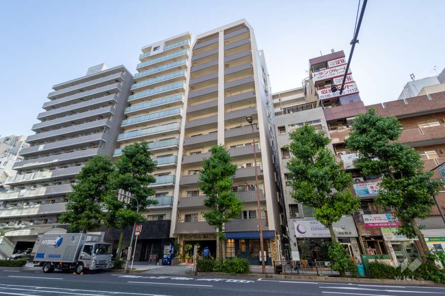 ハイマート南森町の外観（北東側から）