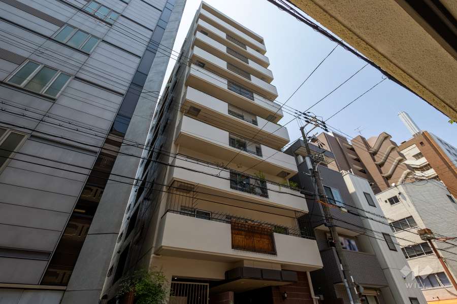 ハイラーク天満橋の外観（南東側から）