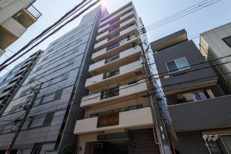 ハイラーク天満橋の外観（北東側から）