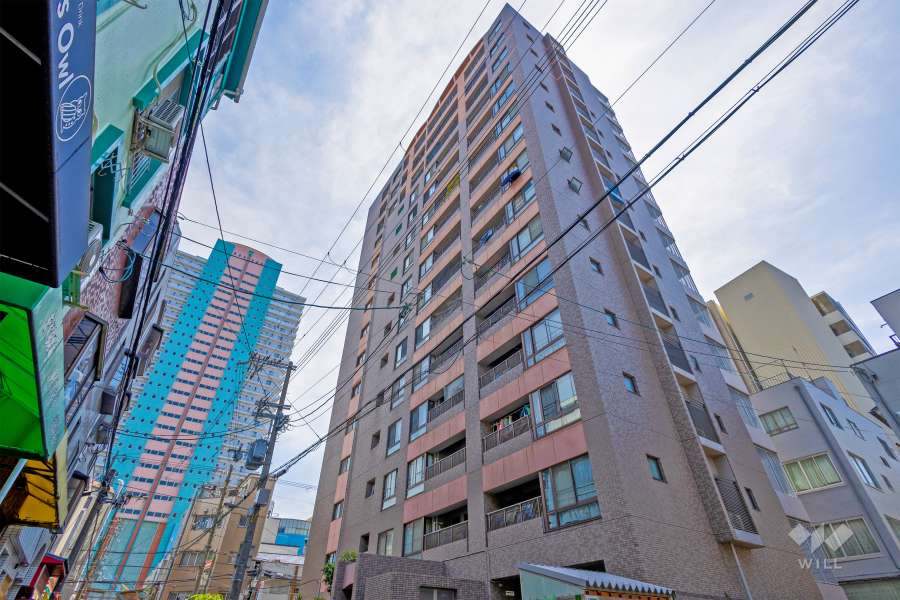 パラツィーナセシリア天満の外観（北東側から）