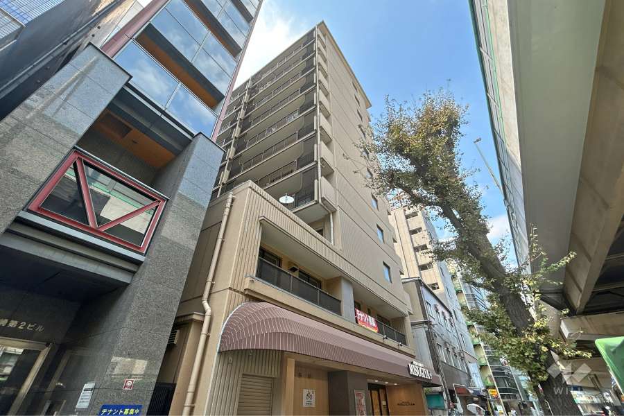 メジャーライフ豊崎の外観（南東側から）