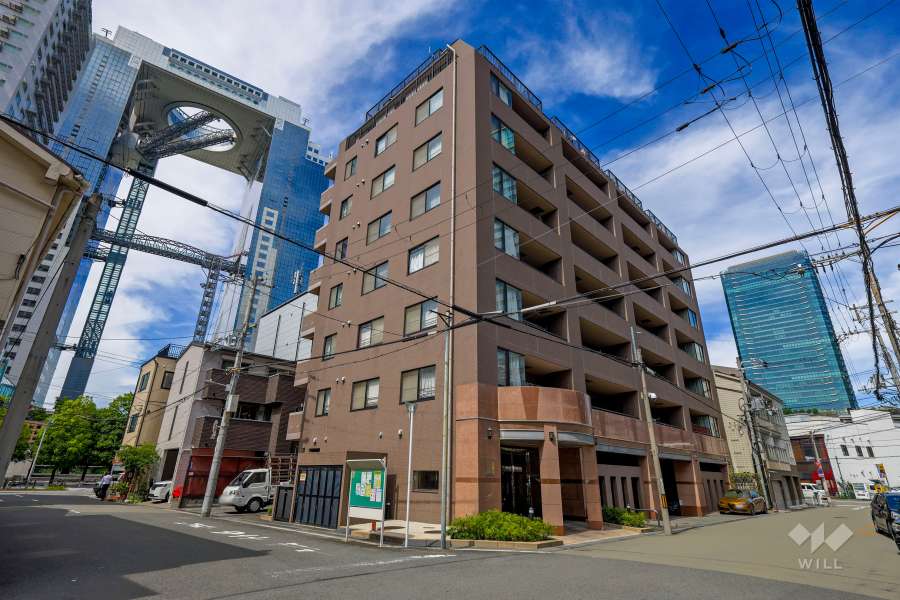 メロディハイム新梅田の外観（南西側から）