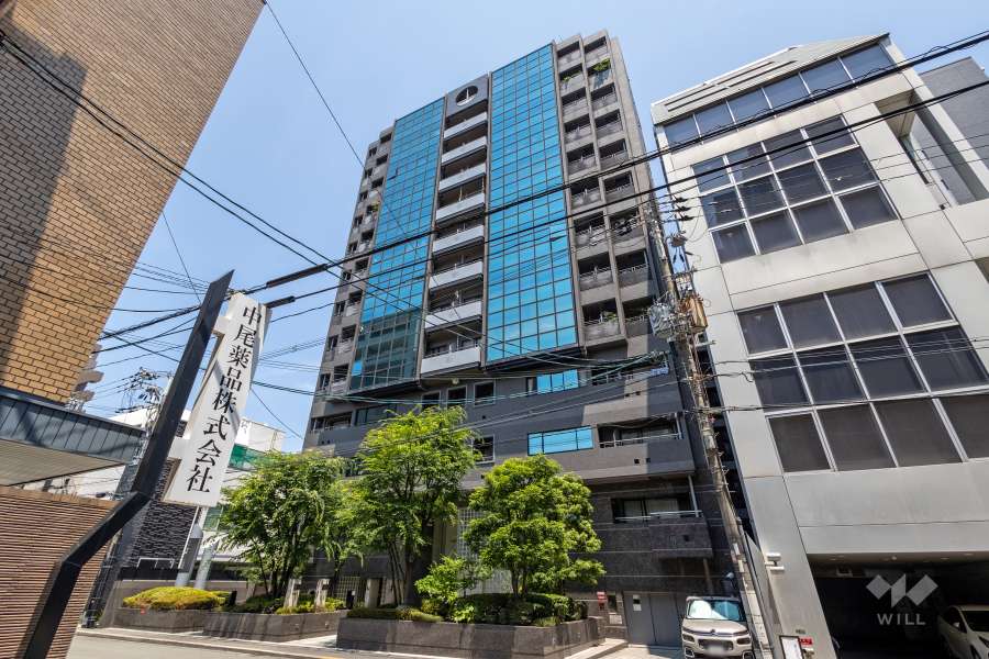 リーガル天満橋の外観（南西側から）