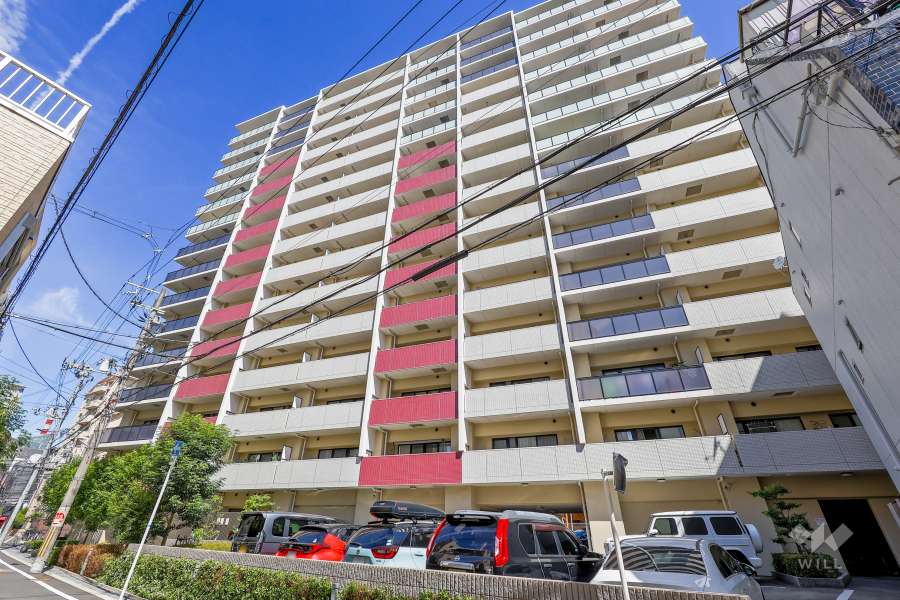 リビオレゾン梅田カサーレの外観（南東側から）