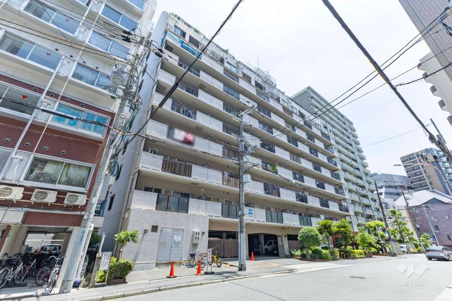 ルネ天満の外観（北西側から）