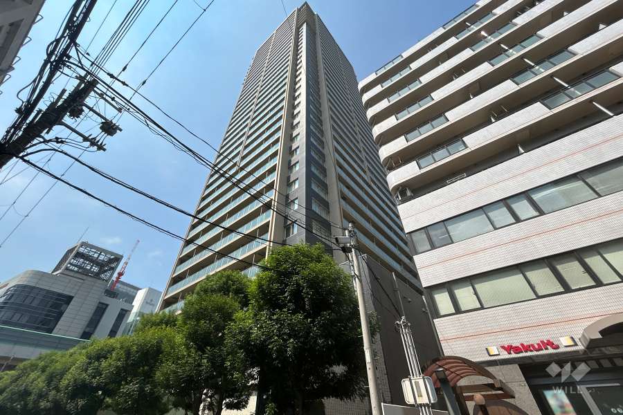 レジデンス梅田ローレルタワーの外観（南東側から）