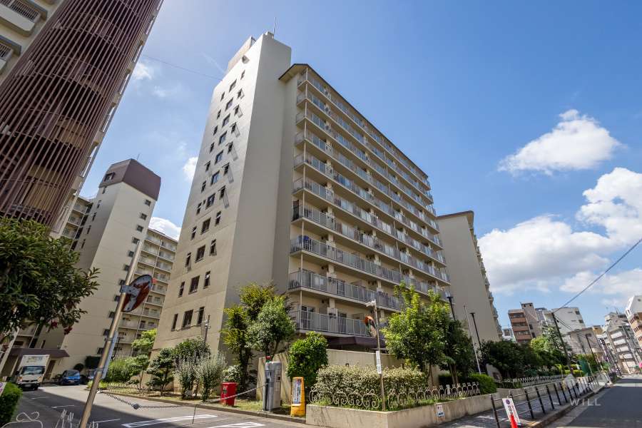ローレルハイツ大淀2号棟の外観（北東側から）