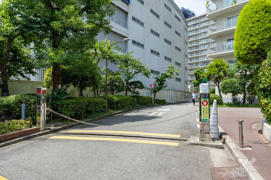 駐車場出入り口（リングシャッター付き）