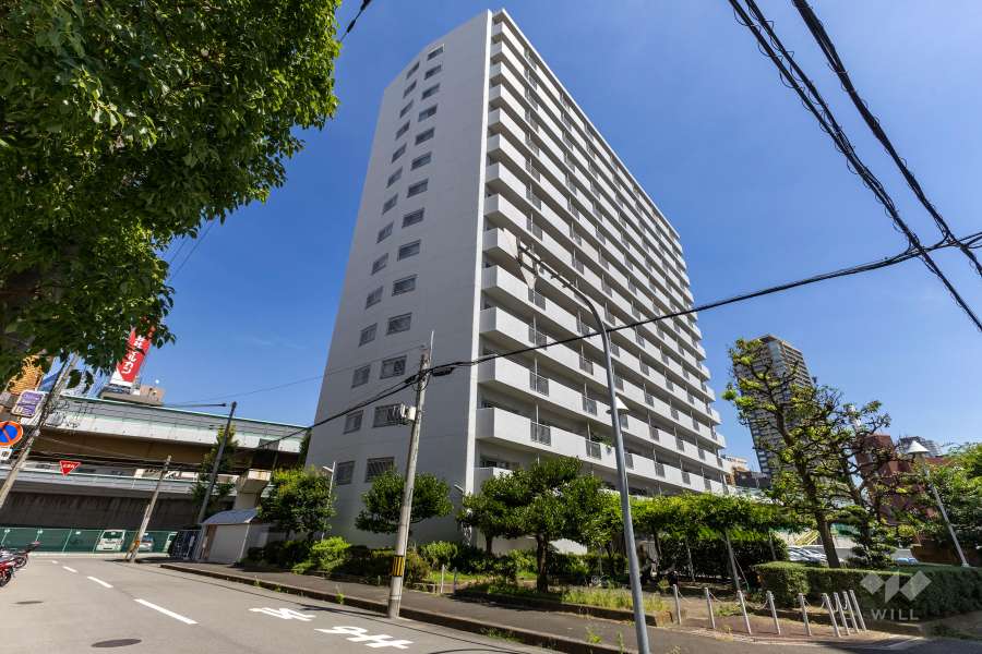 中津グランドハイツの外観（北西側から）