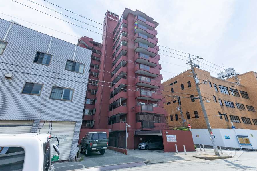 朝日プラザ同心町の外観（北東側から）