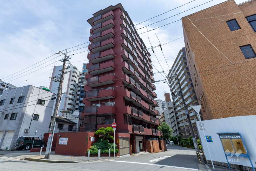 朝日プラザ同心町の外観（北西側から）