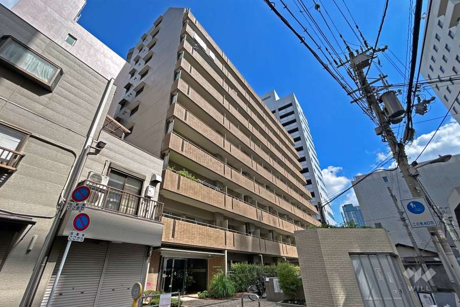 朝日プラザ梅田2の外観（南西側から）