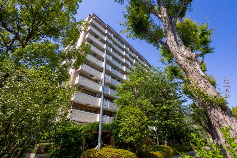 淀川リバーサイドタウン桜第3コーポの外観（南西側から）