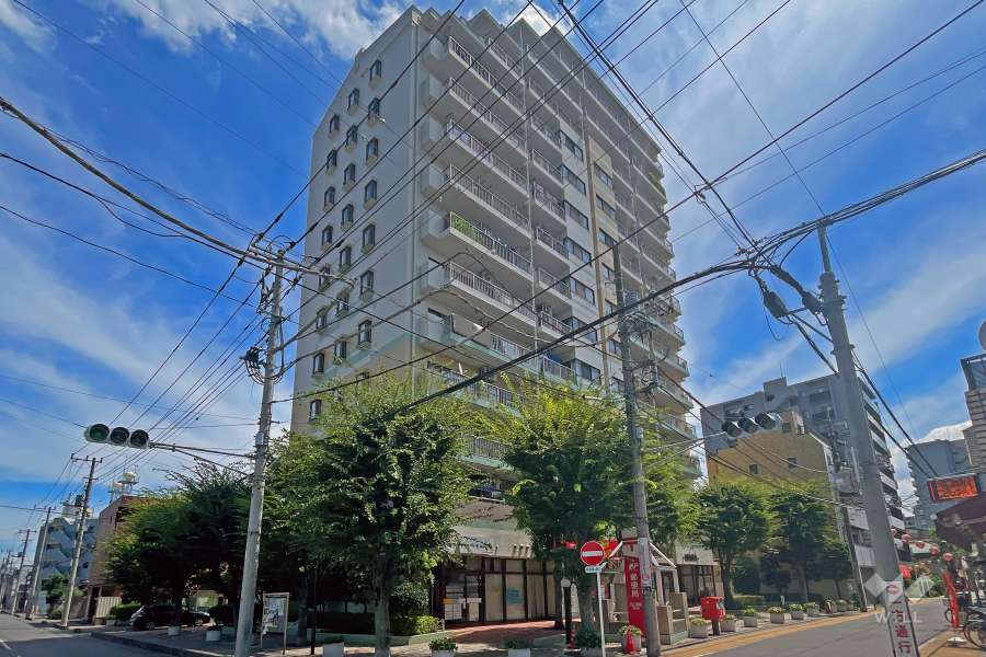 オーベル川口の外観（北西側から）