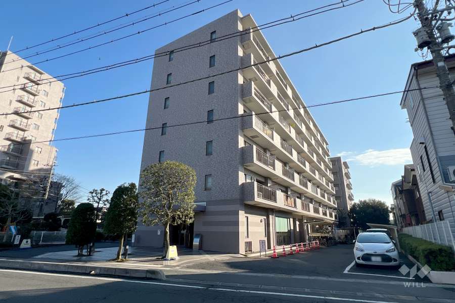 川口根岸パークホームズ弐番館の外観（北西側から）