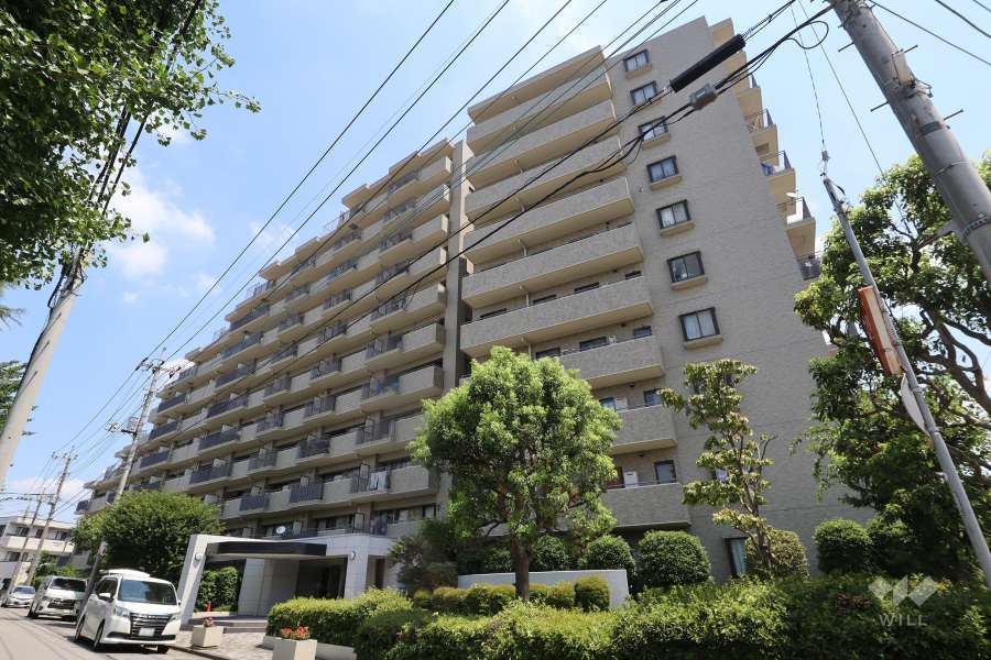 川口弥平パークホームズの外観（南西側から）