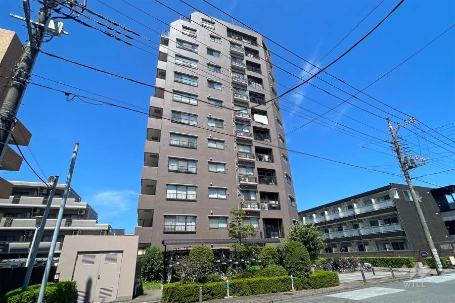 コスモ川口アーバンスクエアの外観（南東側から）