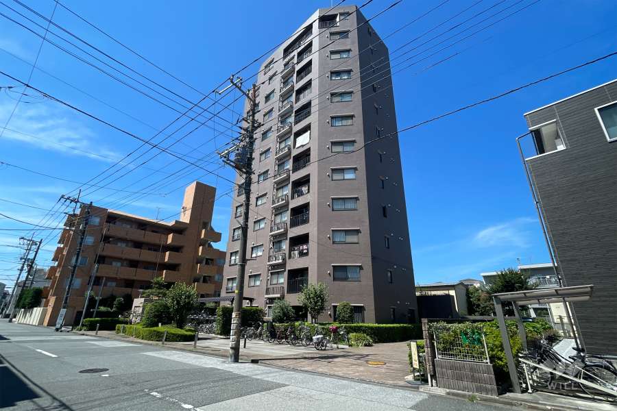 コスモ川口アーバンスクエアの外観（北東側から）