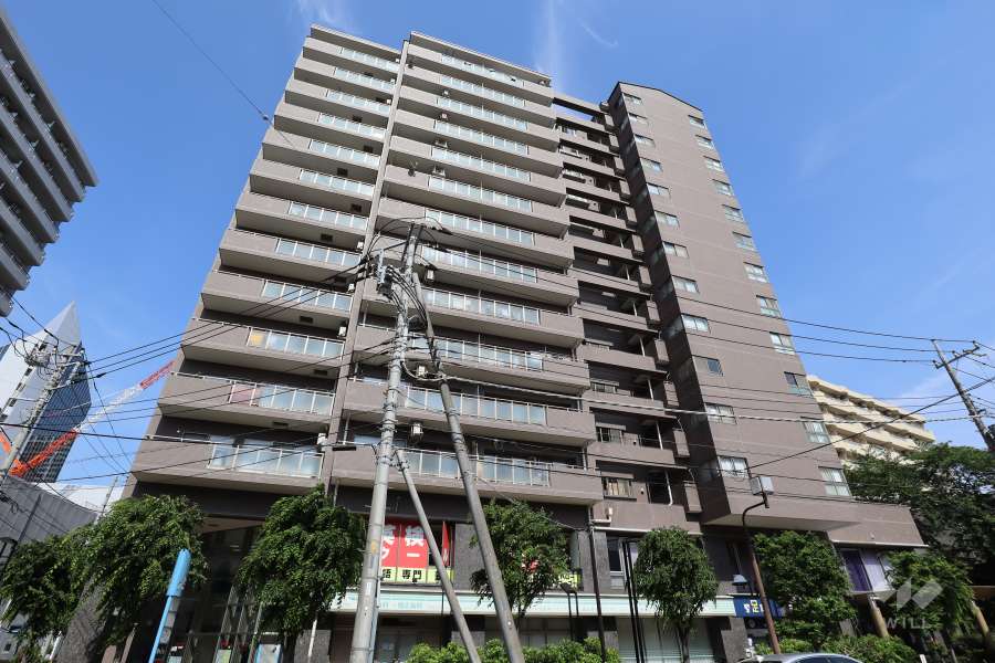 ジェム川口プライムアベニューの外観（西側から）
