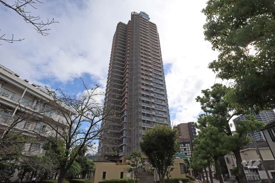 川口パークタワーの外観（北西側から）