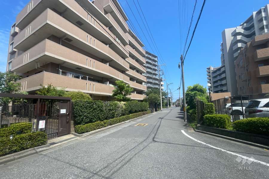 敷地南側の前面道路